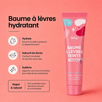 Baume à lèvres Framboise TREW summer glow paradise
